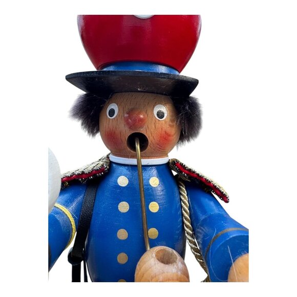 Steinbach Wooden German Incense Smoker Railroadman Figurine Handmade 10" Vintage - Picture 5 of 10